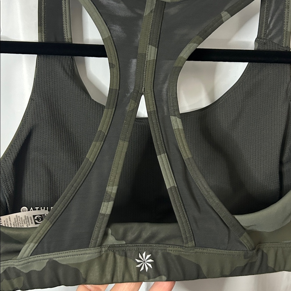 Athleta Olive Camo Sports Bra - Picture 3 of 3